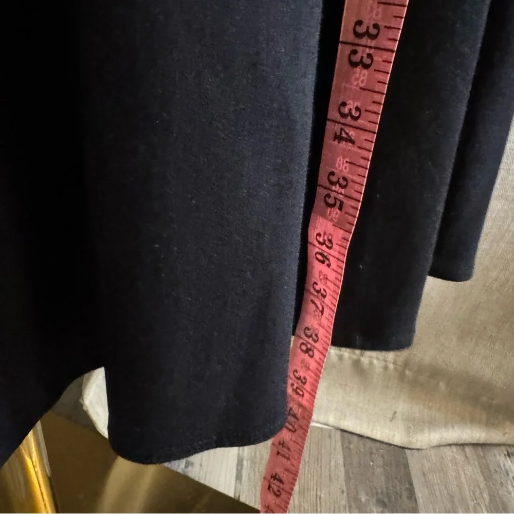 Antonio Melani Black Midi Dress | Linen Blend |NWT - Picture 6 of 7